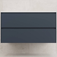 Style Line Тумба с раковиной Лима 100 Plus подвесная эмаль графит матовая